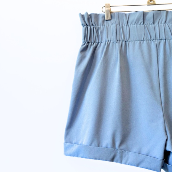 Streetwear Society High-Waisted Shorts Blue Size XL - Picture 6 of 7